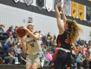Preston girls defeat Robert C. Byrd 51-41